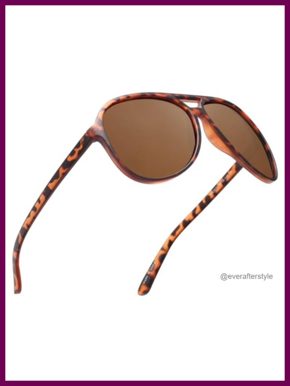 Polarized Aviator Sunglasses Oversize Plastic Frame Driving Glasses